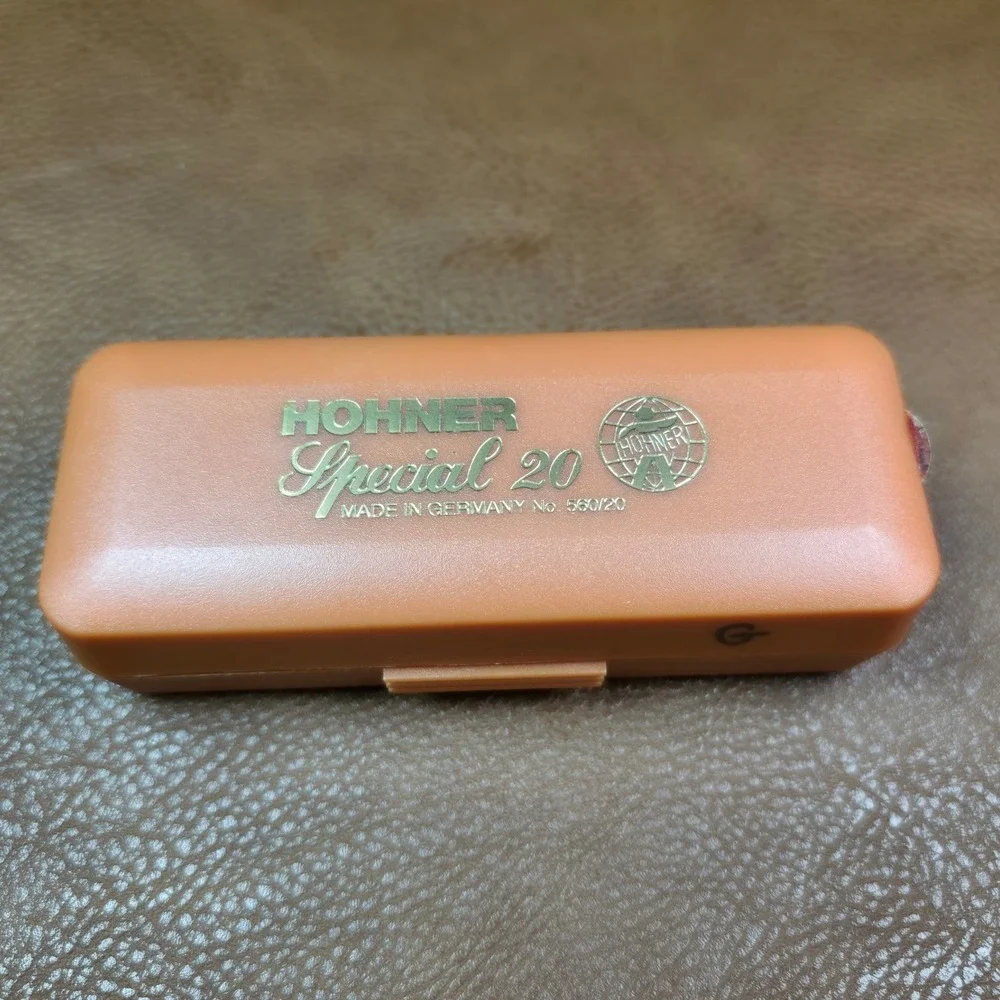 Vintage Hohner Special 20 Marine Band Harmonica Key of G Made in Germany w/ Case